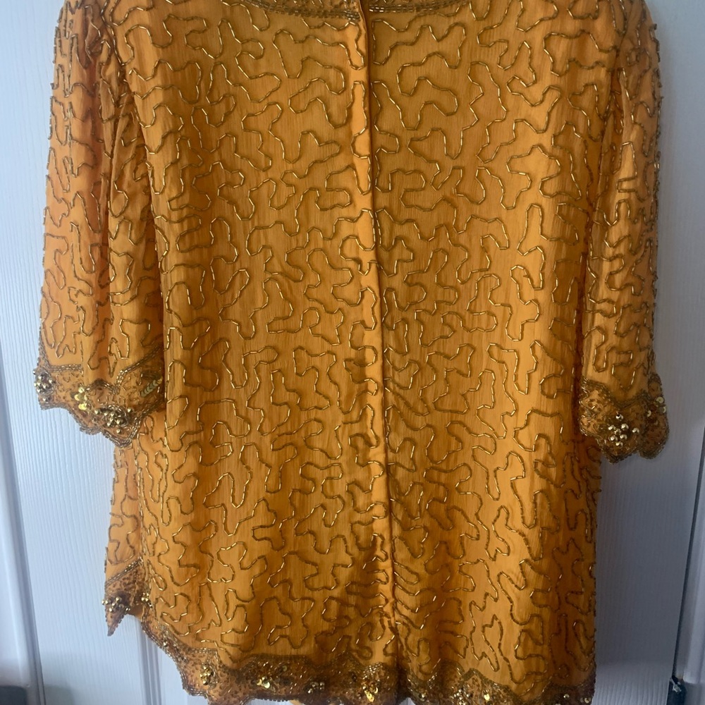 Vintage Creative Touch Sequence Blouse - image 3